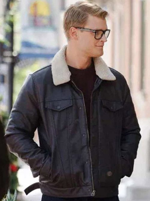 Dashing Home for Christmas Adrian Spencer Leather Jacket