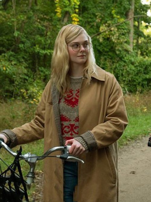 All The Bright Places Elle Fanning Cotton Coat