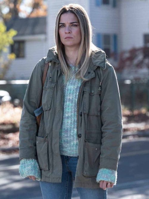 Annie Murphy Kevin Can F**K Himself Gray Cotton Jacket