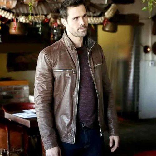 Agents of Shield Grant Ward Brown Leather Jacket