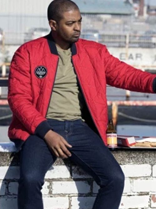 Noel Clarke Bulletproof Red Bomber Jacket