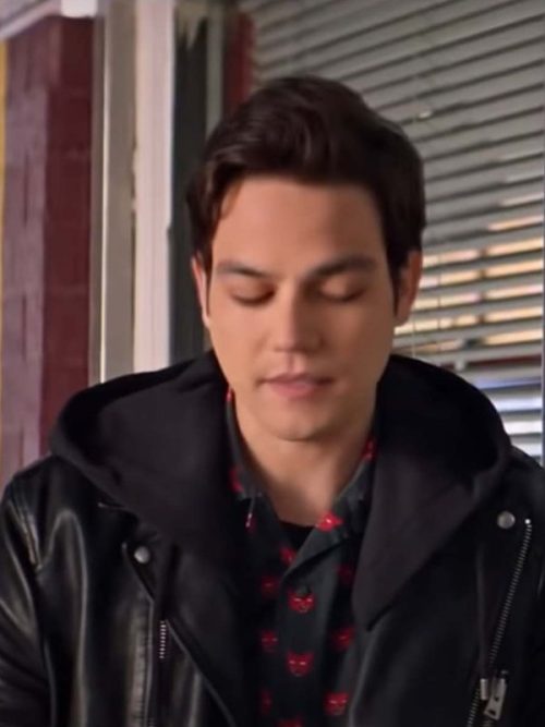 Seven Heavy Black Leather Daniel Zovatto Jacket