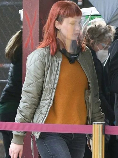 Jennifer Lawrence Don't Look Up Quilted Bomber Jacket