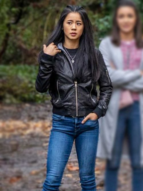 Nancy Drew George Fan Black Bomber Jacket