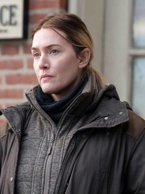 Mare of Easttown Kate Winslet Black Cotton Jacket