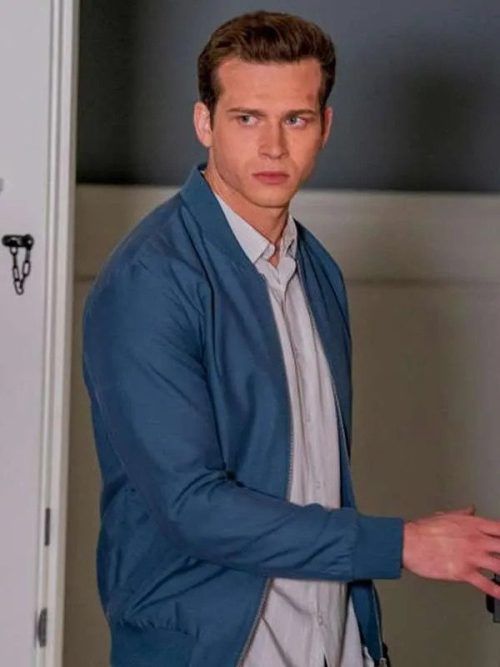 9-1-1: Evan Buckley Blue Bomber Cotton Jacket