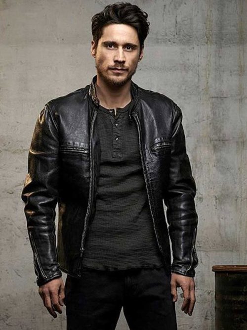 Queen of The South Peter Gadiot Biker Leather Jacket
