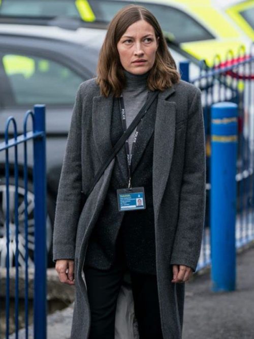 Kelly Macdonald The Line of Duty Wool Coat