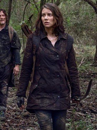 The Walking Dead S10 Maggie Rhee Brown Cotton Jacket