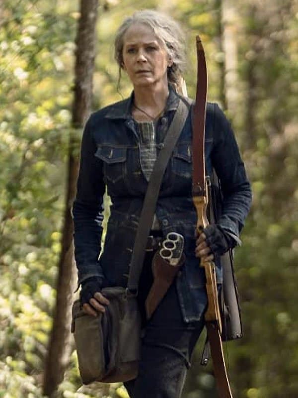 The Walking Dead S10 Carol Pelestier Blue Denim Jacket - Image 2