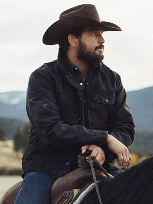 Black Rip Wheeler Jacket from Yellowstone