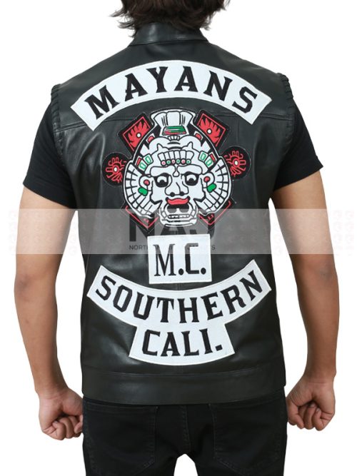 Angel Reyes Mayans MC Biker Leather Vest