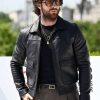 Aaron-Taylor-Johnson-28-Years Later In London Movie Event Black Leather Jacket