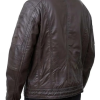 Cafe Racer Brown Motorcycle Leather Jacket