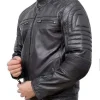 Padded-Black-Vintage-Leather-Motorcycle-Jacket
