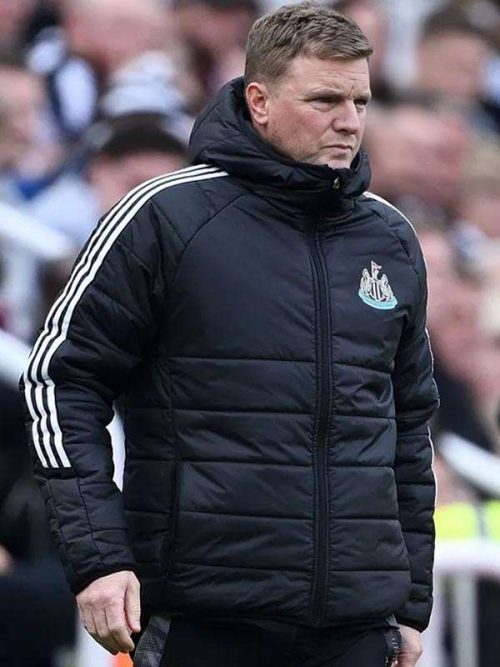 Eddie Howe Black Puffer Hooded Jacket