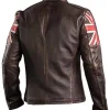 Biker Vintage Cafe Racer Brown Leather Jacket