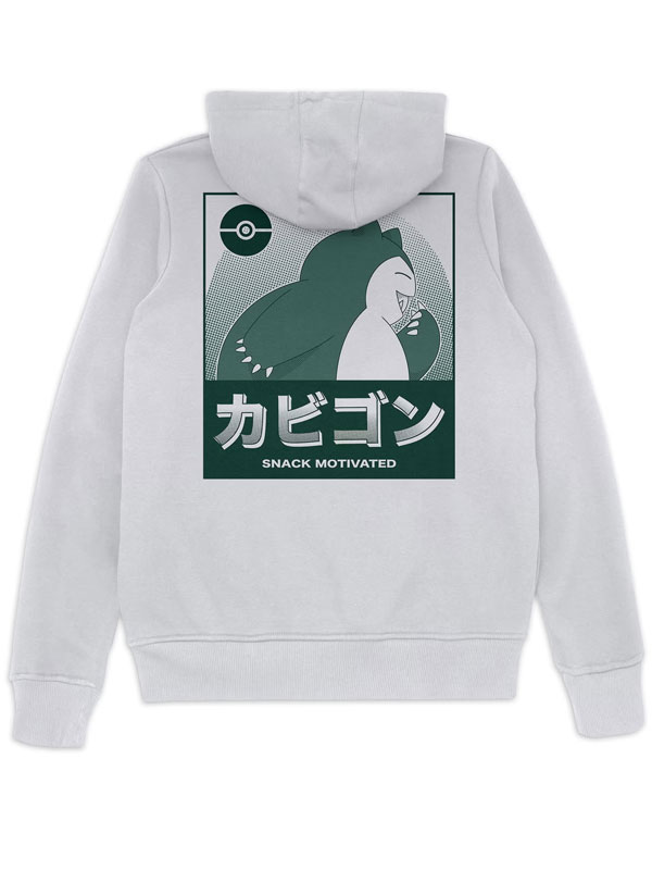 Stylish White Pokémon Snorlax Hoodie - Image 2