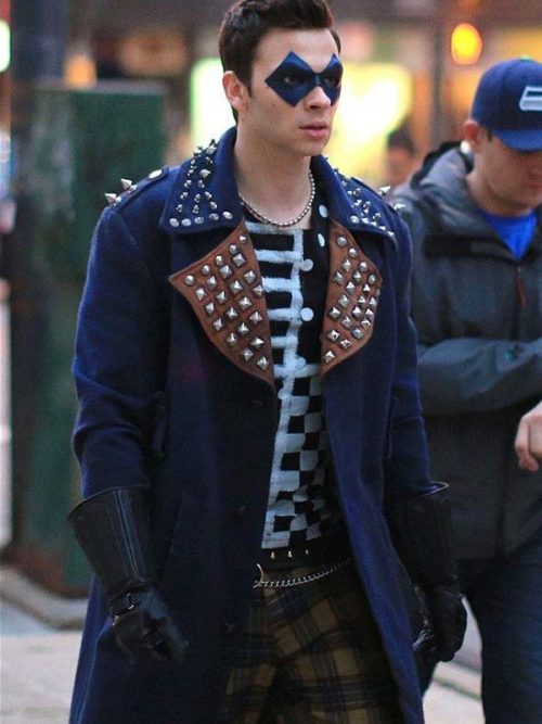 Trickster Coat: Bold Red & Black Statement Jacket