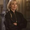 Black Leather Parker Jacket: Leverage Redemption