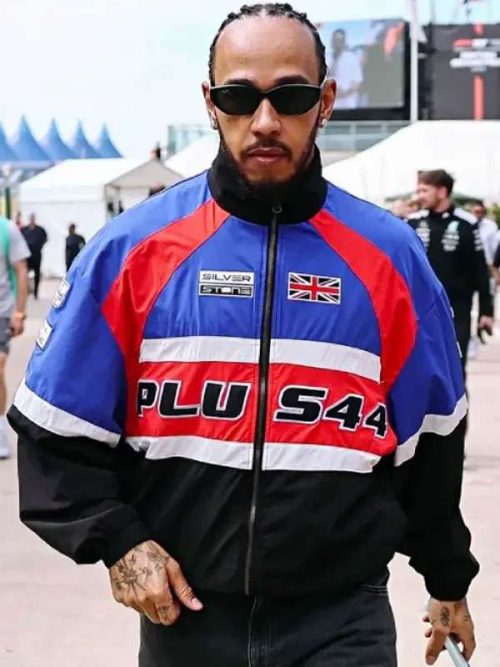 Men's Silverstone Racing Bomber Jacket by Lewis Hamilton