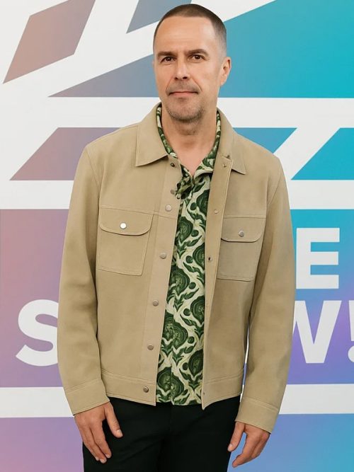 Suede Leather Jacket - Inspired by Sam Rockwell