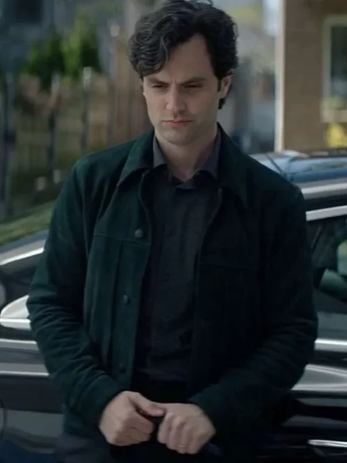 Men's Suede Leather Jacket - Penn Badgley Style